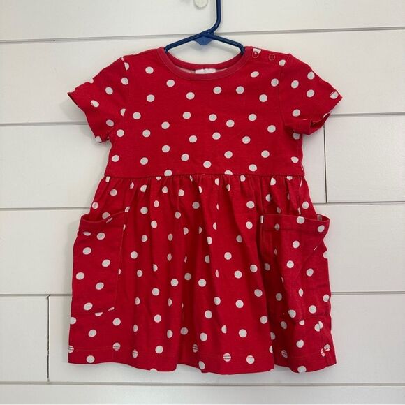 Hanna Andersson Other - Hanna Andersson 80 18-24m Girls Dress Short Sleeve Red White Polka Dots months